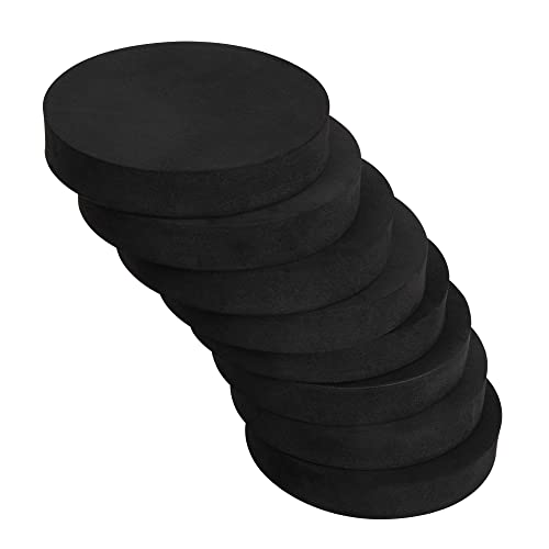 MyLifeUNIT EVA Anti Vibration Pads for Washing Machine, Non Slip and Silent Washer and Dryer Pedestals (Round), 8 Pack