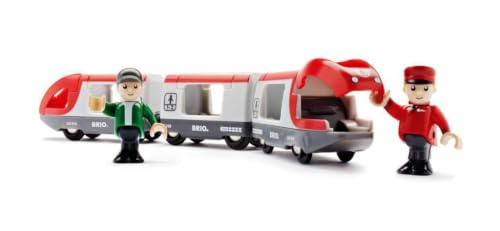 BRIO World 33505 - Travel Train Set - Premium 5 Piece Wooden Toy Set for Toddlers | Ideal Birthday Compatible with All BRIO Railway Toys - image 4
