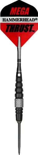 Bottelsen Hammer Head Steel Tip 90% Tungsten Mega Thrust Black Steal 5 16-Inch Diameter Dart, 26 Gram