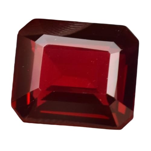 Grenat naturel émeraude 13mm pierre précieuse taillée à facettes pour création de bague