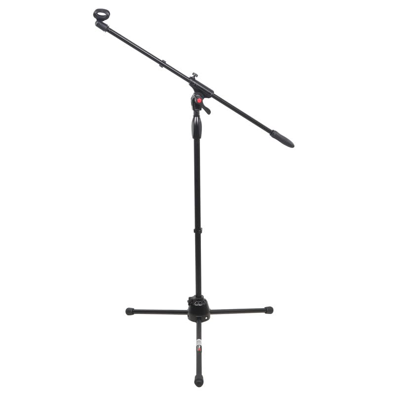 ProX 6 Ft Pro Tripod Microphone Concert Musician DJ Stand With Boom and Mic Clip