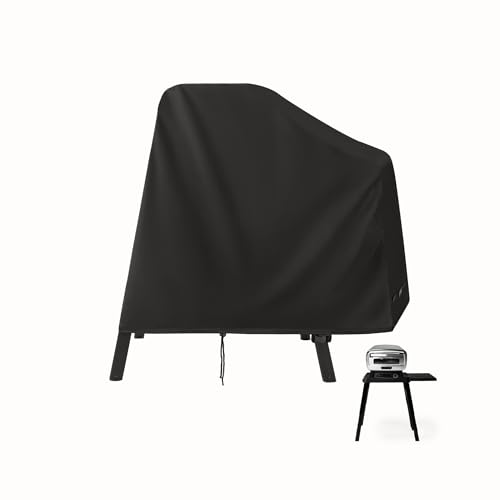 EASTLOONG Barbecue Grill Cover for Ninja Woodfire Grill on Stand with Side Table 420D Heavy Duty Waterproof 115x67x102cm Fit for Ninja OO101/OG701/OG751/OG850/OG901