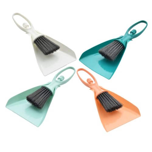CHILDWEET 4 Sets Desktop Cleaning Tools The Car Dustpan Cleaning Scrub Brush Whisk Broom Car Gaps Brush Car Vent Cleaner Mini Hand Broom Portable Mini Broom Detail Brush Detailing Brush Pp