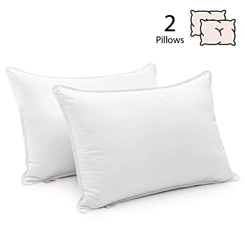 FAUNNA, Bed Pillows for Sleeping King Size 2 Pack, Side Sleeper Cooling Pillow