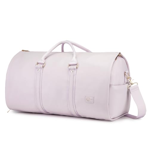 Convertible Garment Travel Bag,Overnight Bag Women Duffle Bag with Shoe Pouch 2 in 1 Hanging Cloting Suit Luggage