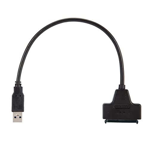 Adaptador USB 3.0 a SATA para disco duro 2.5 pulgadas, negro miniatura 2