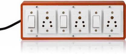 Buy Extension Switch Board 8 Mtr Long Wire with 3 Anchor Sockets(5a ...