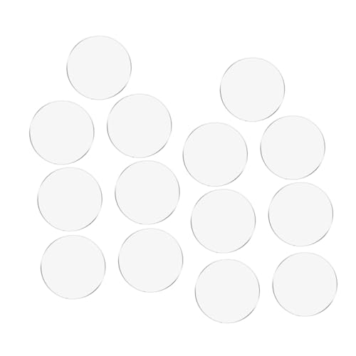 Alipis 30pcs 6 Inch Round Acrylic Cake Disc Photo Frame Sheets DIY Acrylic Crafting Plate