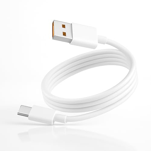 Image of Original Realme 120W SuperVooc /SuperDart Fast Charging Cable for Narzo 70 Turbo /13 /13 Pro Plus /12 Pro+ /12Pro /10 Pro+ /9 Pro /8 /7 /Narzo 60 Pro /50 Pro /30 /20 /C25 /Xt730G / Support 80watt Also Quick, White