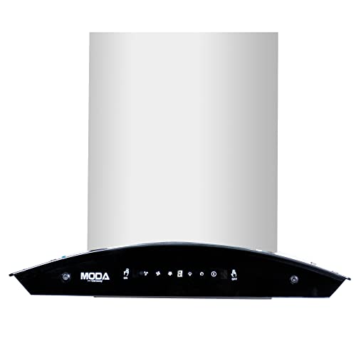 MODA-Germany-1300-mhr-Wall-Mounted-Chimney-for-Kitchen-Auto-Cleaning-60cm-HECTOR-60-3-Speed-Gesture-And-Touch-Controlled-Single-Buffle-Filter-Powerful-Italian-Motor-Oil-Collector-Cup-60-cm