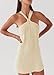 Women Y2K Halter Mini Dress Boho Sleeveless Cross Tie Up Backless Short Dress Aesthetic Printed Vacation Sundress (Yellow, M)