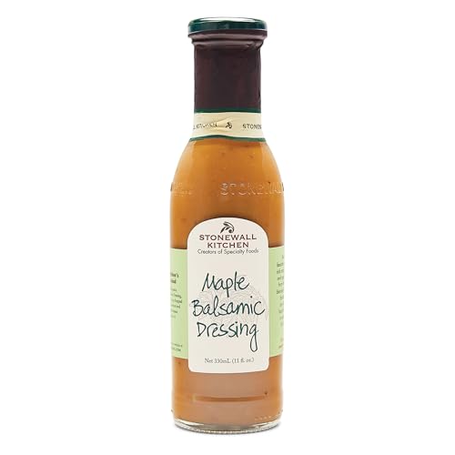 Stonewall Kitchen Maple Balsamic Dressing, 330 ml – Sweet and Tangy Balsamic Dressing with Rich Maple Syrup, Ideal for Salads and Marinades
