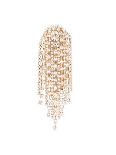 Image of Rubans Crystal Zirconia Long Dangler Earrings for Women Stylish Western