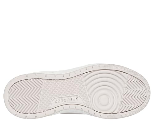 Skechers Skechers Women's UNO Court, Natural Leather Coral Duraleather Trim, 7 UK