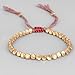 Nanafast Tibetan Copper Beads Bracelet Adjustable Handmade Braided Copper Bracelet Set for Women Men Tibetan Bracelet Gifts 2Pcs