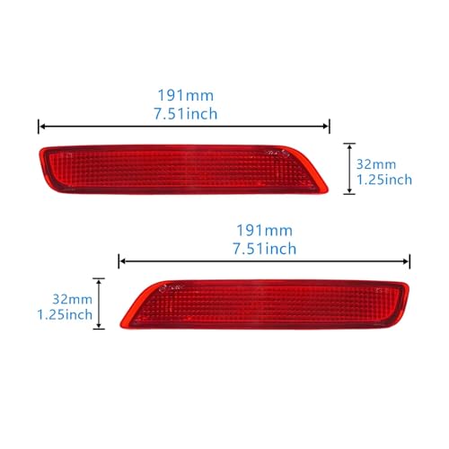 Luz giro espejo lateral X5 F15 F85 para solucionar roturas en parachoques trasero lente roja 6