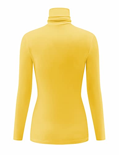 Image of Kindcall Casual Turtleneck Tops Lightweight Long Sleeve Soft Thermal Shirts for Women