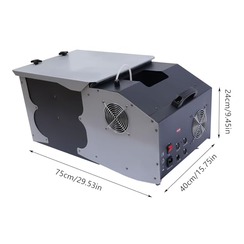 Máquina de humo de baja altura - Máquina generadora de humo para DJ y escenario, 3000 W, efecto de hielo seco, control remoto y DMX512, para clubes, escenarios, bodas y teatros, salida de 40000 pies cúbicos/min miniatura 4