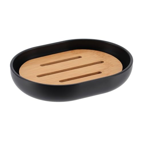 Porte-savon ovale en bambou PS - BAMBOU NOIR