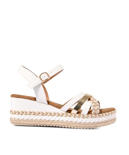 Sandales cales Joe Browns : nu-pieds plateforme aspect cuir élégants pour femme