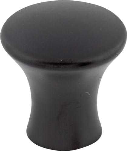 Top Knobs TK590BLK Mercer Collection 7/8" Oculus Small Round Knob,