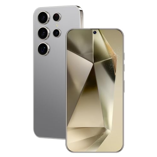 Livinyteb U24 Ultra Unlocked Phone 8GB+256GB Android Cell Phone 7 inch HD Screen Mobile Phone 50MP+24MP Camera 6800 mAh Extra Large Battery 5G Dual SIM (Titanium Gray)