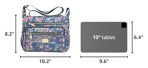Image of Pealwel Women Shoulder Handbag Roomy Multiple Pockets Bag Ladies Crossbody Purse Tote Top Handle Satchel