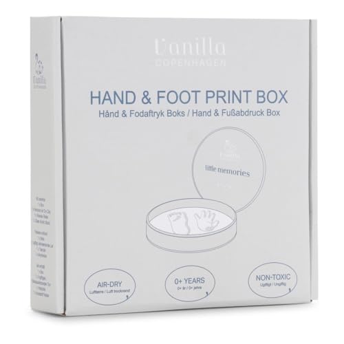 Boîte à empreintes de mains et de pieds bébé kit moulage argile