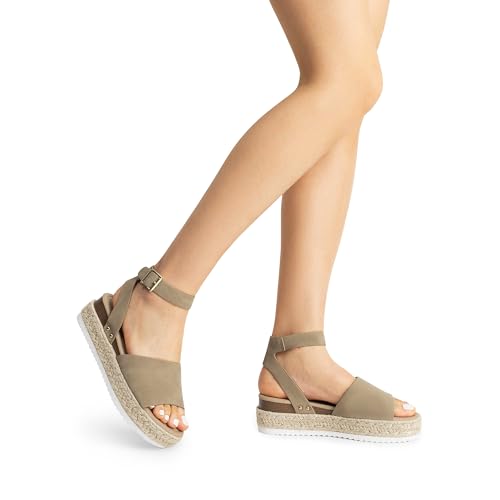 Image of DREAM PAIRS Women's Platform Espadrilles Casual Ankle Strap Wedge Sandals Comfortable Dressy Summer Shoes