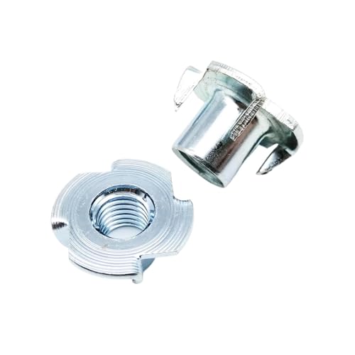 Dado a quattro artigli zincato, Dado for altoparlante a quattro griffe in acciaio spesso M4 M5 M6 M8 M10, inserto cieco con dado a T(M5x8)
