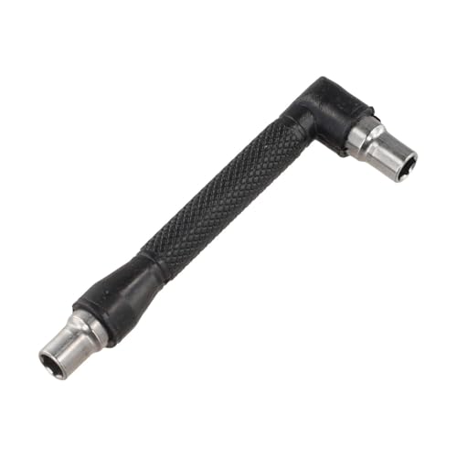 Embout de tournevis hexagonal de type L, 90 degrés à double extrémité pour les zones difficiles à atteindre, tournevis en acier de 6,35 mm pour assemblage de meubles et projets de réparation de