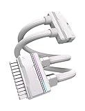 EZDIY-FAB UNIFAS ARGB 24Pin PC PSU Extension Cable,16AWG ATX 24Pin Power Extension,Unified Dual-Tube Design for Clean PC Cable Management,White