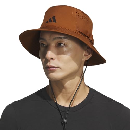adidas Men's Victory Bucket Hat – Outdoor Sun Boonie for Hiking and Fishing, Dusky Bronze Brown/Aurora Coffee Brown/5, L/XL — view 5