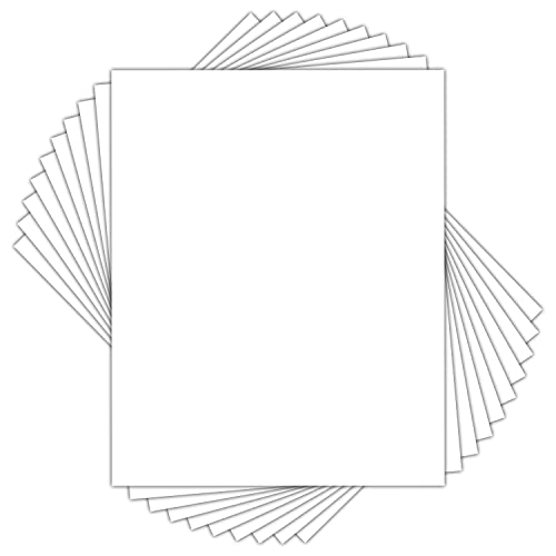 Golden State Art, tableros de respaldo - para fotos, imágenes, marcos, sin ácidos, blanco, paquete de 10 Cover