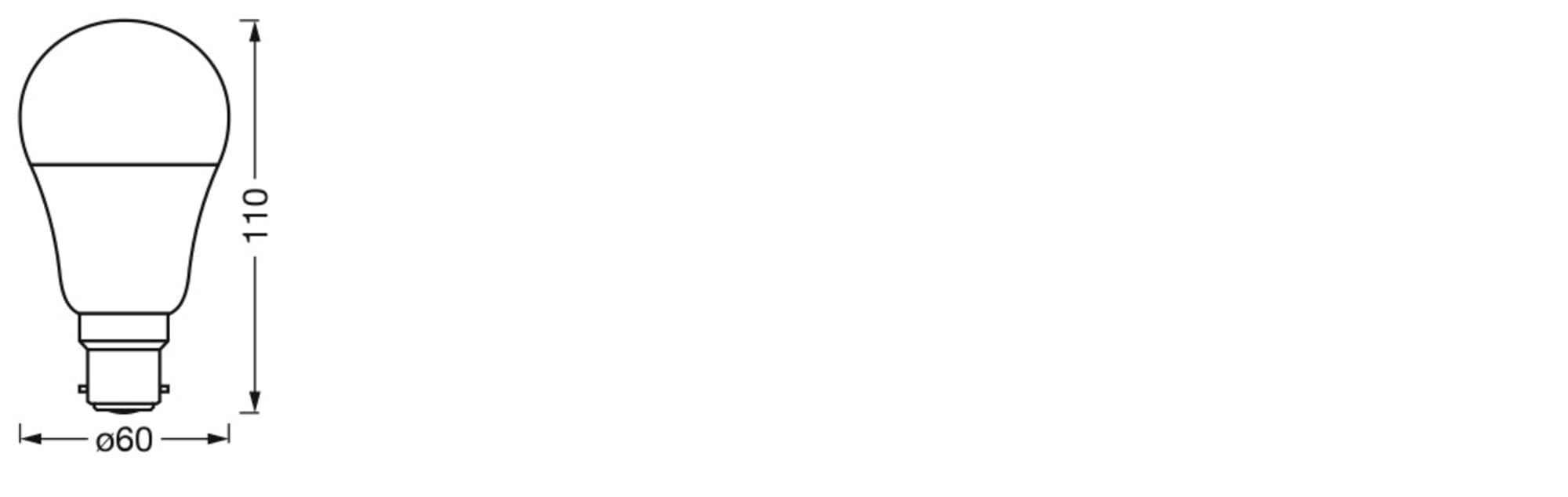 Osram SMART LED A60 Kolbenform B22D 9W ZigBee RGBW Farben | SMART+ ZIGBEE Multicolor Classic, LED Lamps, Weiß, 60 mm dia, 20000 h, 4-Pack