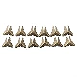 Dreieckige geschnitzte Metallecken, 12 Stück, dekorative Halterungen für Möbel und Kisten