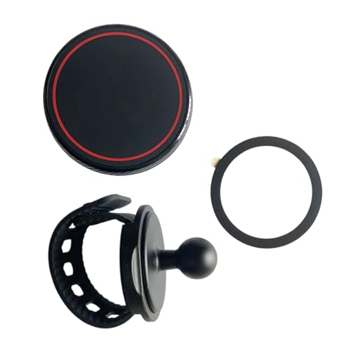 Support téléphone magnétique guidon moto vélo rotatif base aluminium