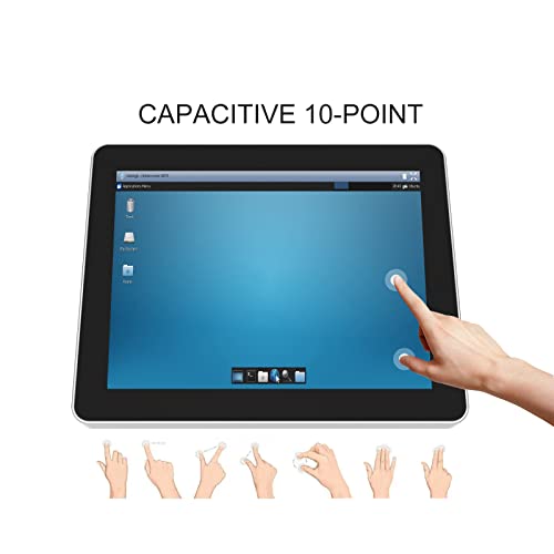 Image of GreenTouch 10.4 Inch PCAP Multi-Touch Touchscreen Monitor - HDMI /VGA /DVI Port Built-in for Kisok - 800 * 600 Resolution