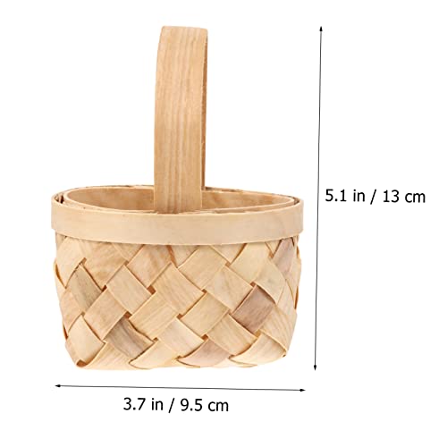 Housoutil 12 Pçs Cesta De Compras Decoração De Casamento Cesta De Armazenamento De Brinquedos Cestas