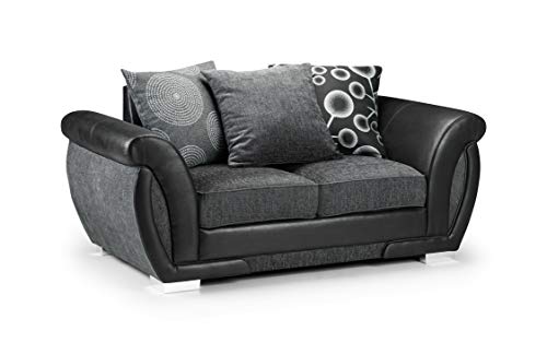 Honeypot - Sofa - Shannon - 3 Seater - 2 Seater - Armchair - Swivel chair - Corner - Black - Fabric (2 Seater)