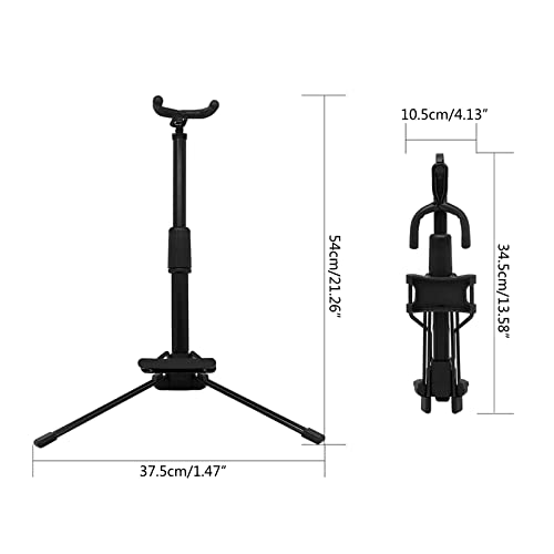 Portable Foldable Soprano Alto Saxophone Stand Sax Tripod Holder Bracket Saxophone Woodwind Instrument Accessories Abs And Metal Stand #TOP3