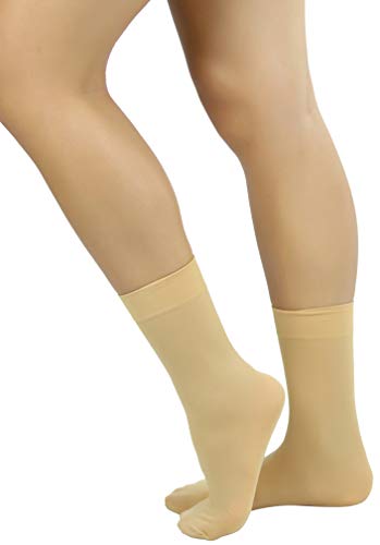 Image of ToBeInStyle Womens Pack of 6 Trouser Solid Print Anklet Socks