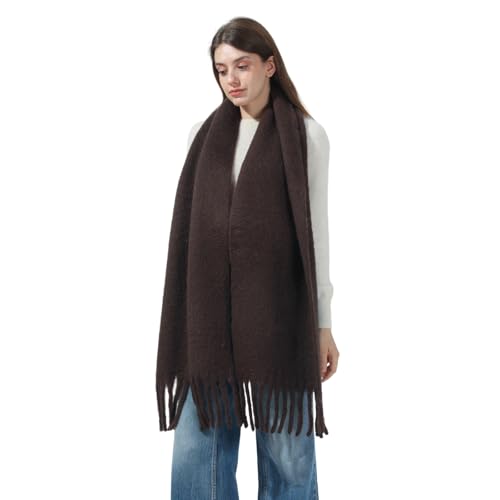 SUNDSGT Womens Winter Scarf for Women Cold Weather Wool Blend Long Soft Thick Warm Blanket Scarf Shawl2