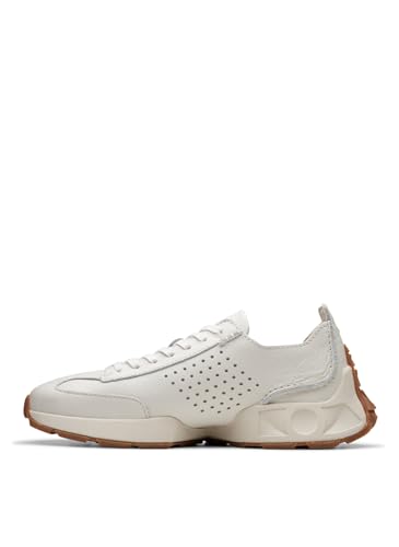 Clarks Para Mujer. 26176397 Zapatillas De Piel Craft Speed Blanco (41), Plano, Cordones, Casual - 2
