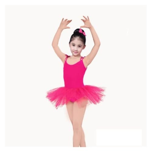 SPSNCXFN Tutú de Ballet para niña Vestido de Ballet for niños, Falda de Ballet con Tirantes sólidos, tutú, Trajes de Baile for niñas, Trajes de Ballet de salón, Ropa de Escenario(M,XL 4-5Y)