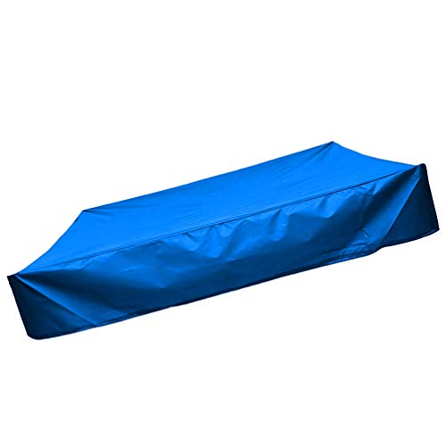 Happyyami Garden Courtyard Square Sandbox Cover Blue 150x150cm Foldable Children's Bathtub Shade Outdoor Travel Protection Made of Sturdy Material