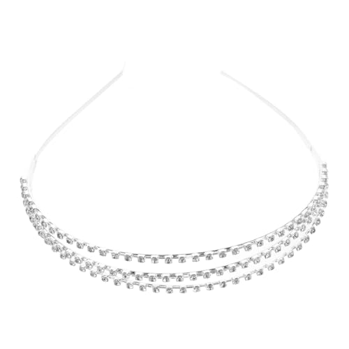 Bijoux cheveux mariage argenté Gatuida : bandeau délicat à paillettes pour coiffures de fête