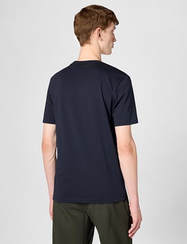 BOSS Herren Kleinem Logo aus Baumwolle mit Rundhalsausschnitt T-Shirt, Basic Navy, Groß – Ansicht 3