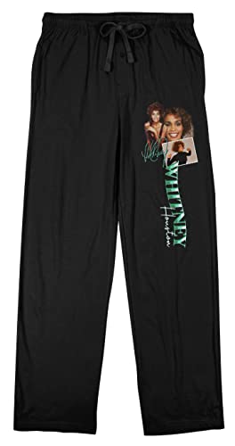 Bioworld Whitney Houston Men's Black Sleep Pajama Pants