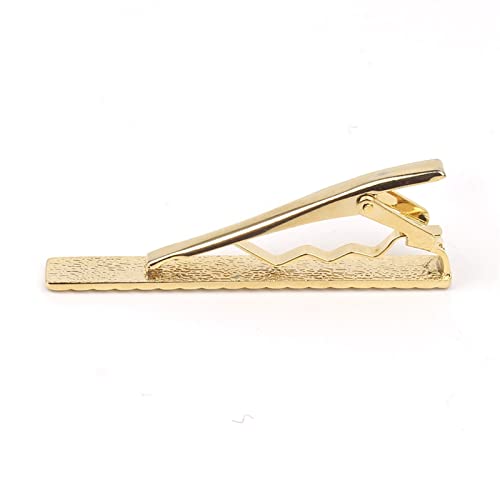 LSTGJ Goldren Tie Clip Voor Mannen Klassieke Meter Tie Clips Legering Tie Emaille Tie Kraag Pin Crystal Business (Hoofdsteen Kleur: Zilver, Metaalkleur: LDJ3803) - Image 6